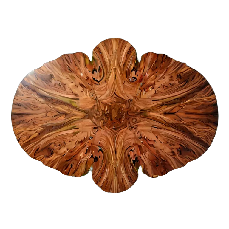 インテリア テーブル 対称的なバールウッドのダイニングテーブル 透過 PNG 画像 フリー素材 #30214