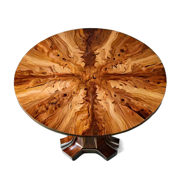 インテリア テーブル 対称的なバールウッドのダイニングテーブル 透過 PNG 画像 フリー素材 #30219