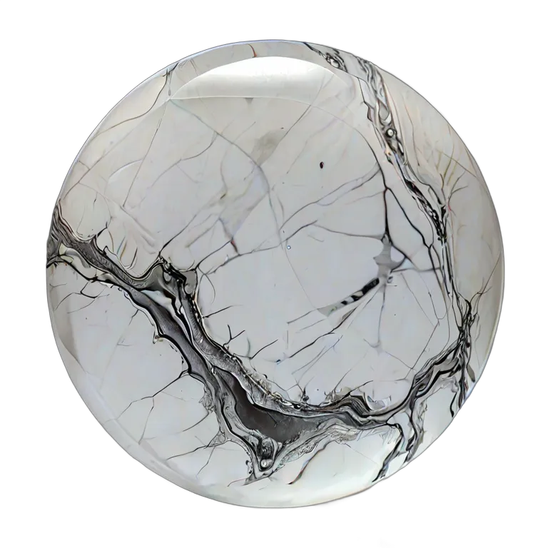 灰色の縞模様の白いハウライト 透過 PNG 画像 フリー素材 #9754