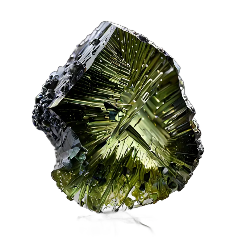 高級品 宝石 モルダバイトグリーンテクタイト 透過 PNG 画像 フリー素材 #9673