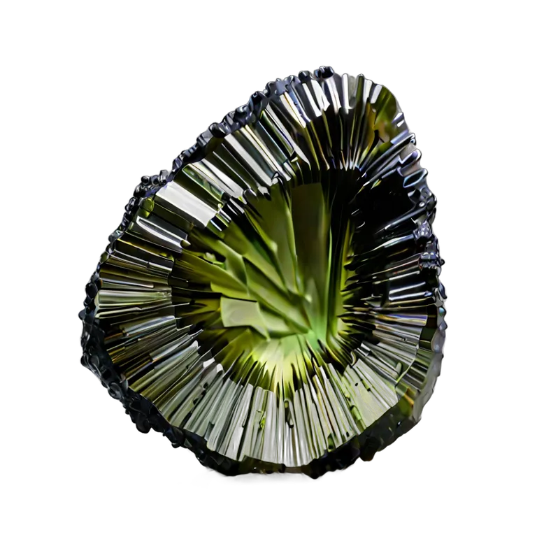 高級品 宝石 モルダバイトグリーンテクタイト 透過 PNG 画像 フリー素材 #9674