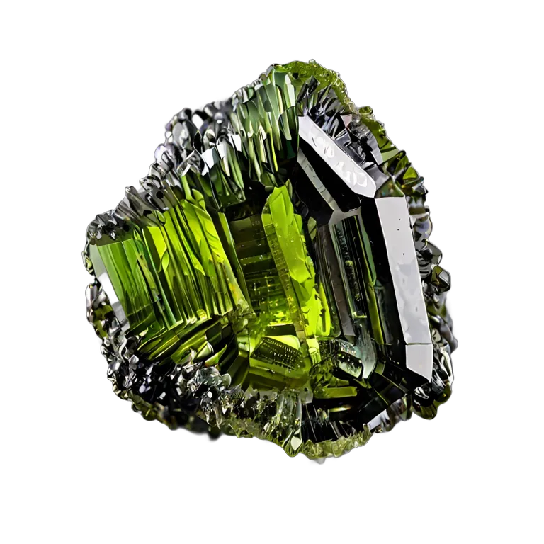 高級品 宝石 モルダバイトグリーンテクタイト 透過 PNG 画像 フリー素材 #9675