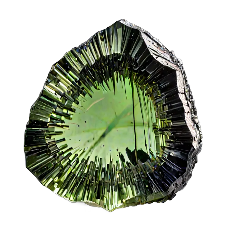 高級品 宝石 モルダバイトグリーンテクタイト 透過 PNG 画像 フリー素材 #9684