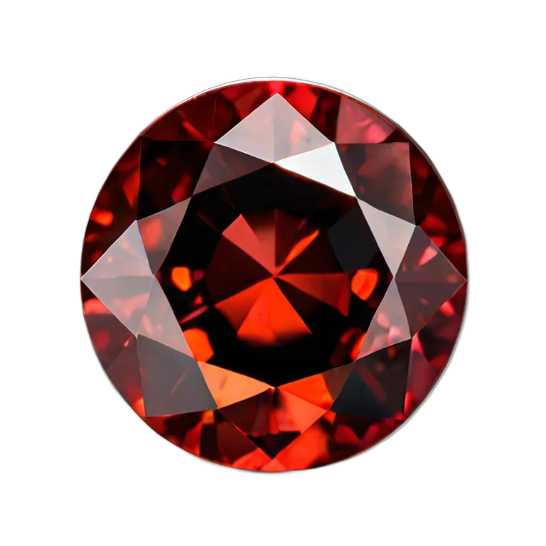 高級品 宝石 パイロープガーネット深紅 透過 PNG 画像 フリー素材 #9721