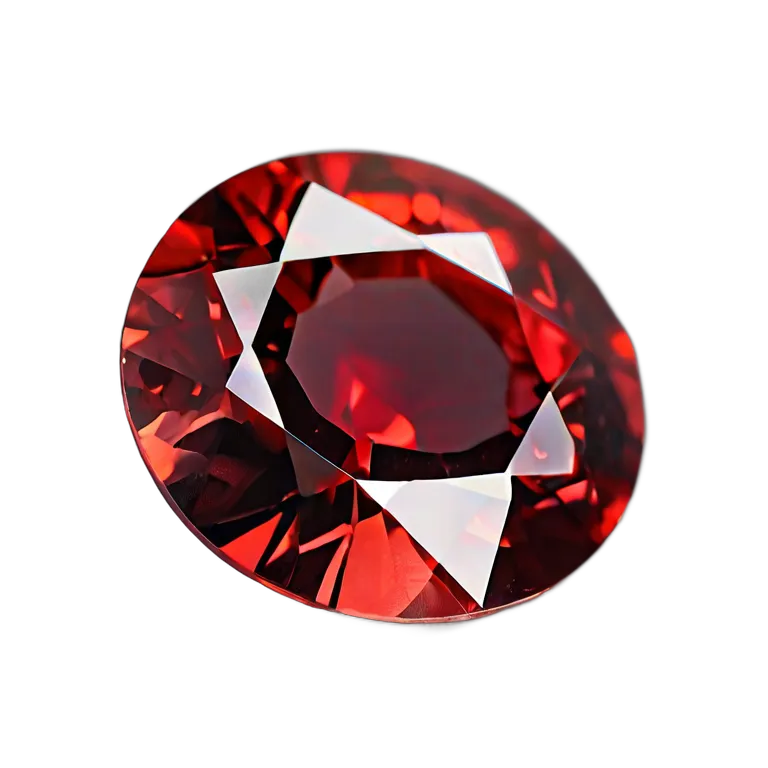 高級品 宝石 パイロープガーネット深紅 透過 PNG 画像 フリー素材 #9723