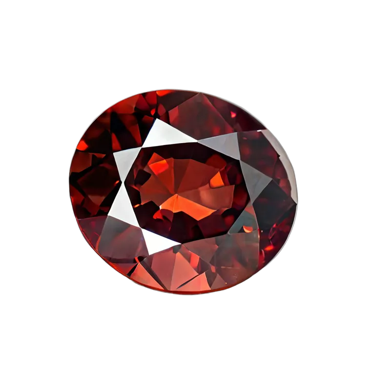 高級品 宝石 パイロープガーネット深紅 透過 PNG 画像 フリー素材 #9724