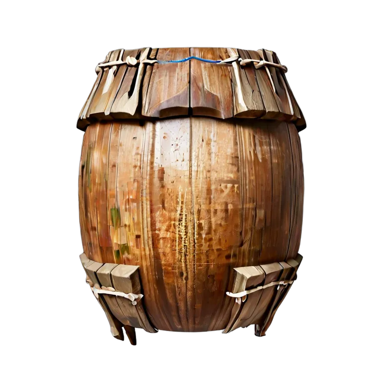 スリット入りアフリカの丸太ドラム 透過 PNG 画像 フリー素材 #36104