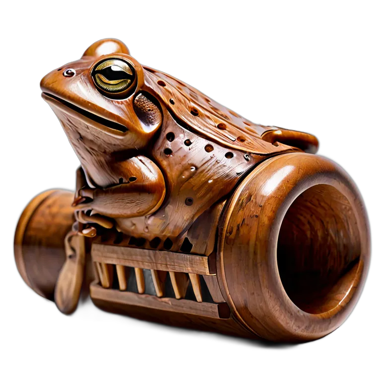 楽器 体鳴楽器 カエルギロ 透過 PNG 画像 フリー素材 #36071