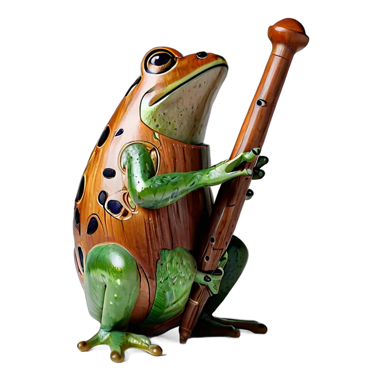 楽器 体鳴楽器 カエルギロ 透過 PNG 画像 フリー素材 #36072