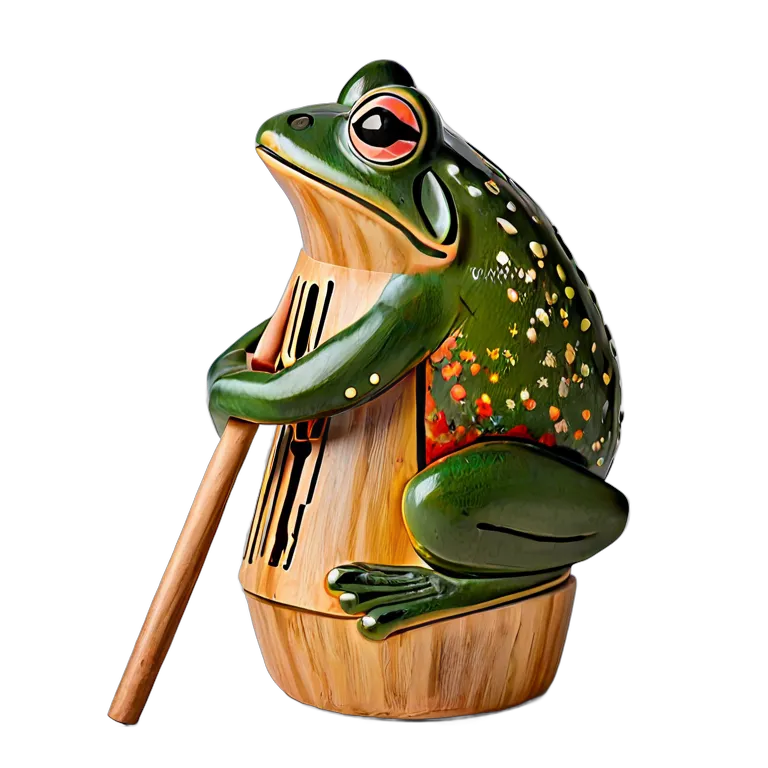 楽器 体鳴楽器 カエルギロ 透過 PNG 画像 フリー素材 #36073