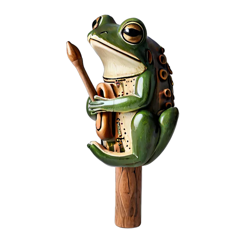 楽器 体鳴楽器 カエルギロ 透過 PNG 画像 フリー素材 #36074