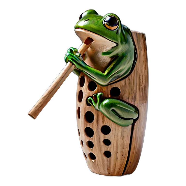 楽器 体鳴楽器 カエルギロ 透過 PNG 画像 フリー素材 #36075