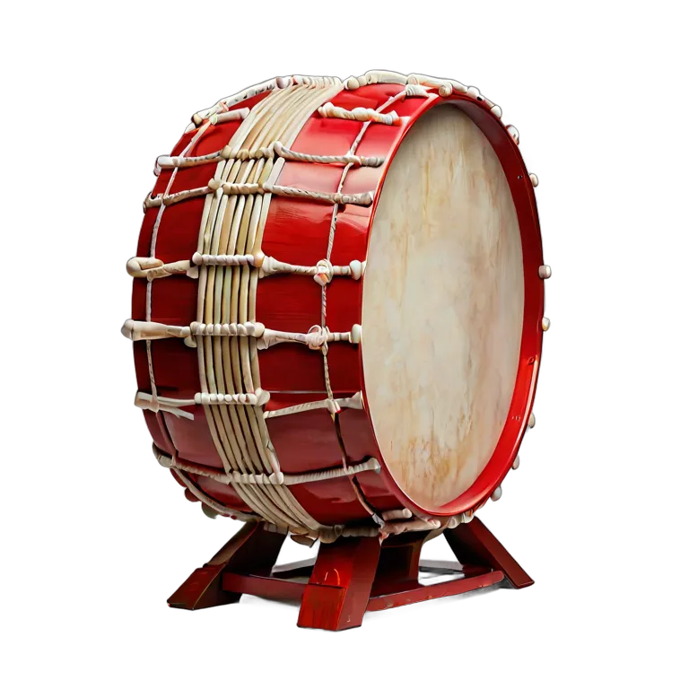 楽器 体鳴楽器 でんでん太鼓 透過 PNG 画像 フリー素材 #36052
