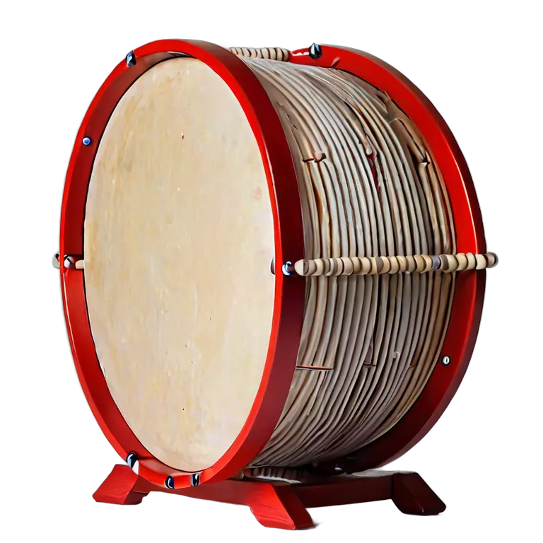 楽器 体鳴楽器 でんでん太鼓 透過 PNG 画像 フリー素材 #36053