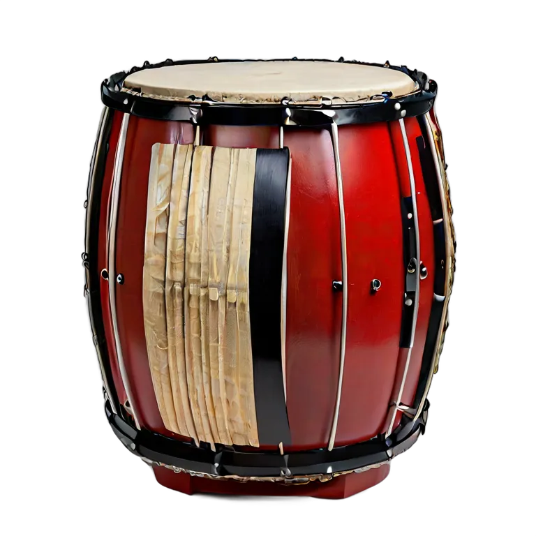 楽器 体鳴楽器 でんでん太鼓 透過 PNG 画像 フリー素材 #36054