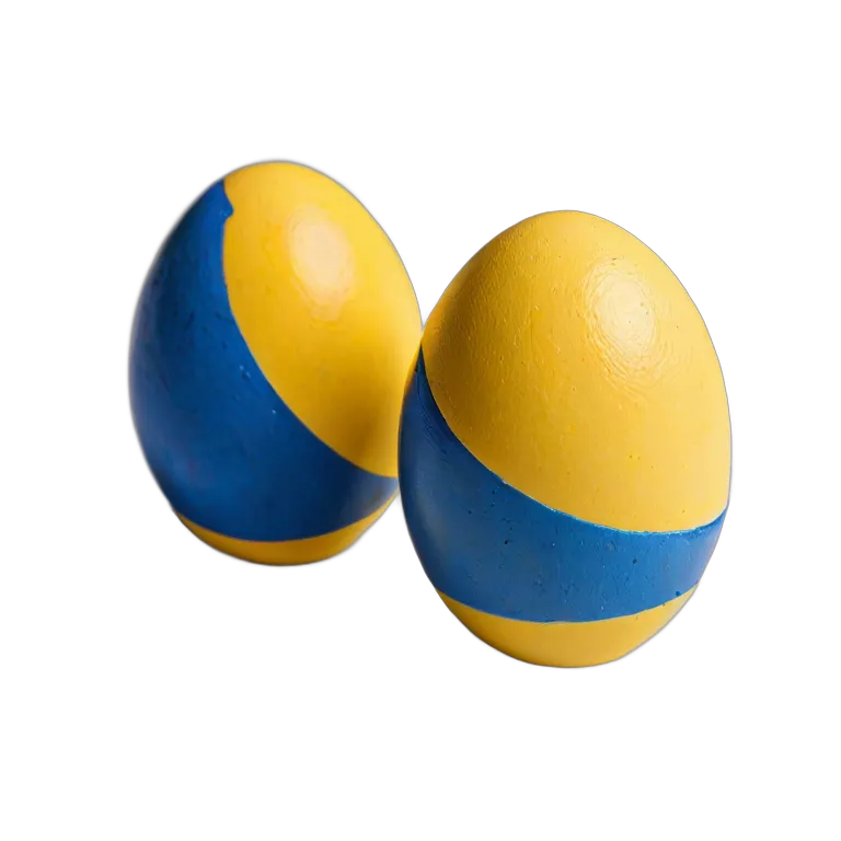 楽器 体鳴楽器 エッグシェイカー2個 透過 PNG 画像 フリー素材 #36058