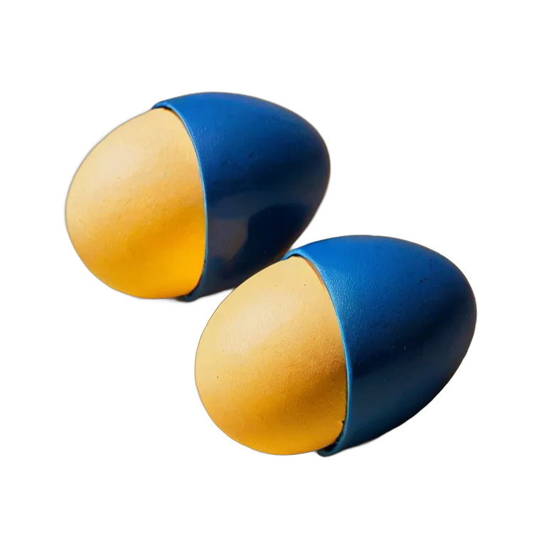 楽器 体鳴楽器 エッグシェイカー2個 透過 PNG 画像 フリー素材 #36061