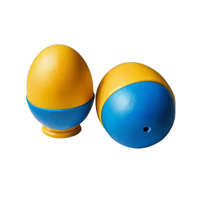 楽器 体鳴楽器 エッグシェイカー2個 透過 PNG 画像 フリー素材 #36063