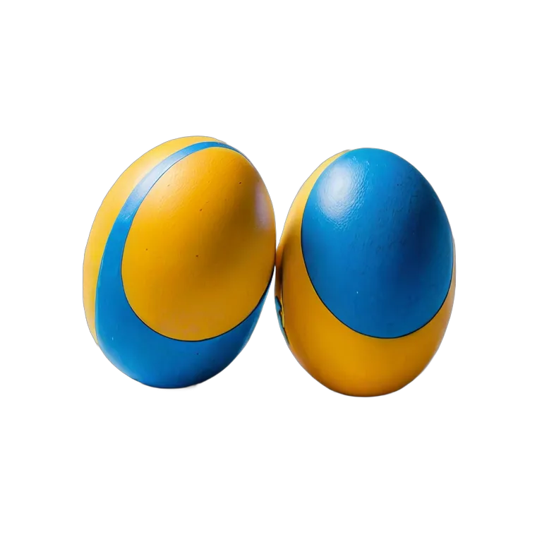 楽器 体鳴楽器 エッグシェイカー2個 透過 PNG 画像 フリー素材 #36067