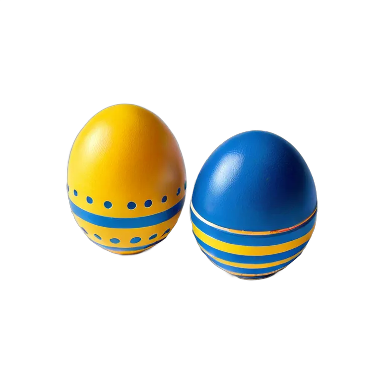 楽器 体鳴楽器 エッグシェイカー2個 透過 PNG 画像 フリー素材 #36070