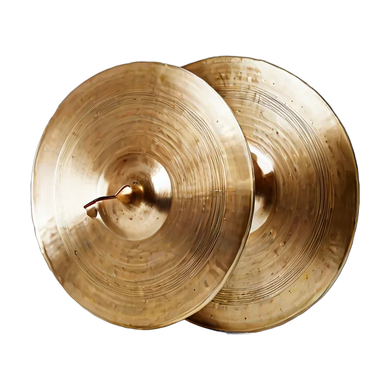 楽器 体鳴楽器 プロ仕様オーケストラシンバル(ペア) 透過 PNG 画像 フリー素材 #36031