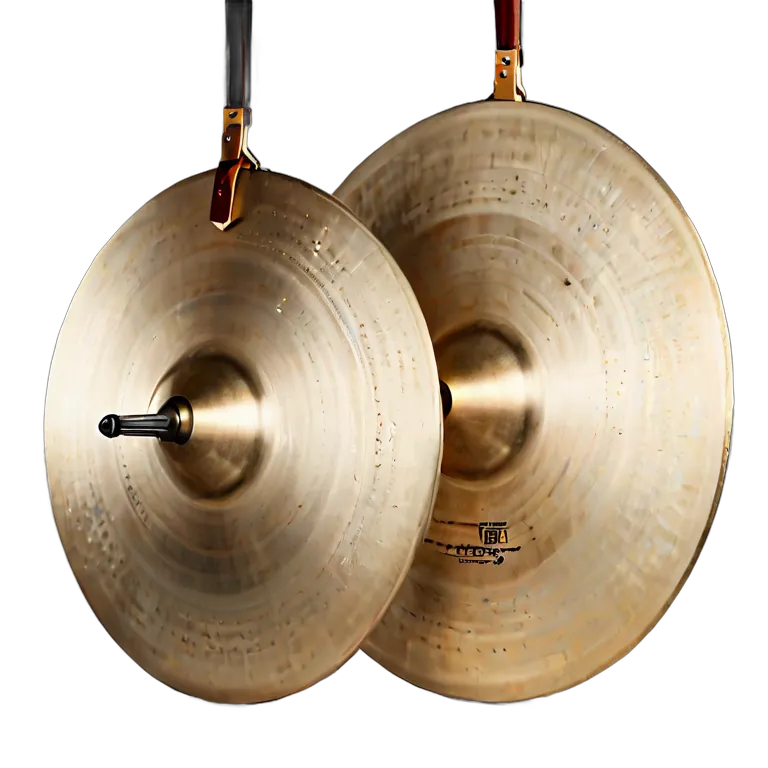 楽器 体鳴楽器 プロ仕様オーケストラシンバル(ペア) 透過 PNG 画像 フリー素材 #36033