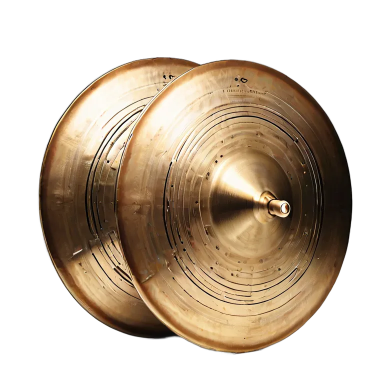 楽器 体鳴楽器 プロ仕様オーケストラシンバル(ペア) 透過 PNG 画像 フリー素材 #36034