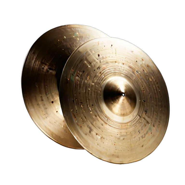 楽器 体鳴楽器 プロ仕様オーケストラシンバル(ペア) 透過 PNG 画像 フリー素材 #36037