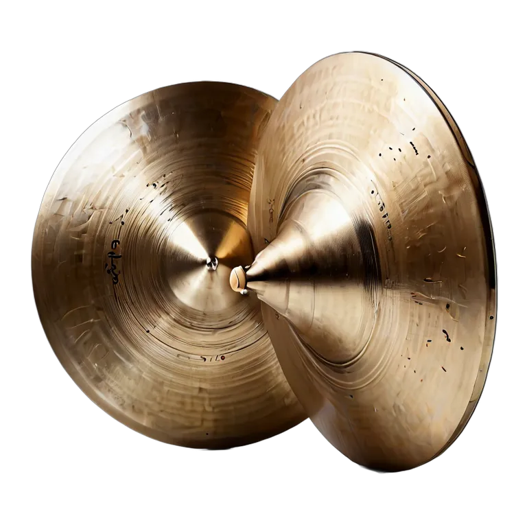 楽器 体鳴楽器 プロ仕様オーケストラシンバル(ペア) 透過 PNG 画像 フリー素材 #36040