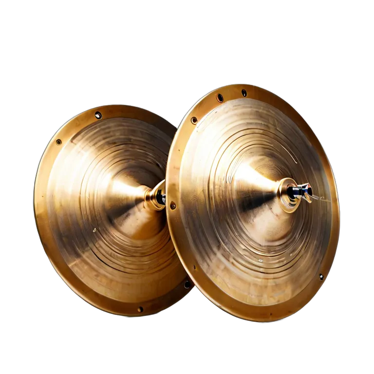 楽器 体鳴楽器 プロ仕様オーケストラシンバル(ペア) 透過 PNG 画像 フリー素材 #36042