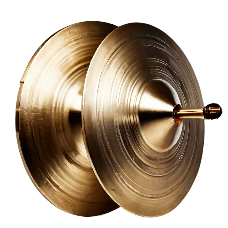 楽器 体鳴楽器 プロ仕様オーケストラシンバル(ペア) 透過 PNG 画像 フリー素材 #36044