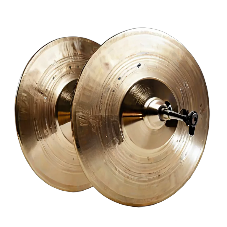 楽器 体鳴楽器 プロ仕様オーケストラシンバル(ペア) 透過 PNG 画像 フリー素材 #36046