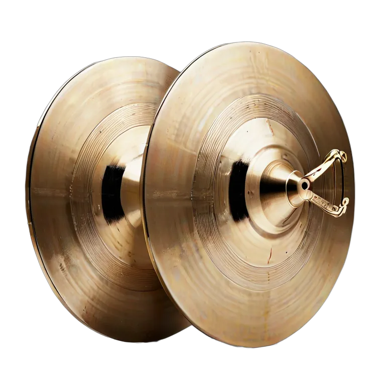 楽器 体鳴楽器 プロ仕様オーケストラシンバル(ペア) 透過 PNG 画像 フリー素材 #36047