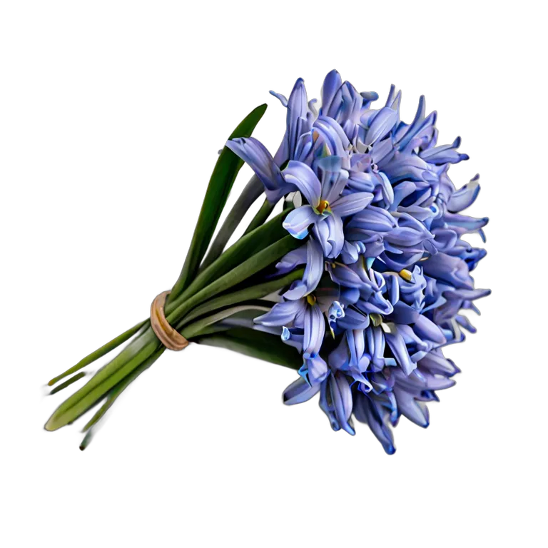 植物 花 ブルーシラーの束 透過 PNG 画像 フリー素材 #18931