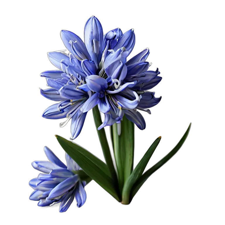 植物 花 ブルーシラーの束 透過 PNG 画像 フリー素材 #18935