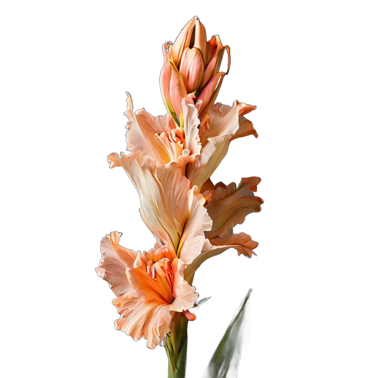 植物 花 桃色のグラジオラス 透過 PNG 画像 フリー素材 #18907