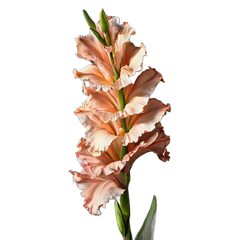 植物 花 桃色のグラジオラス 透過 PNG 画像 フリー素材 #18914