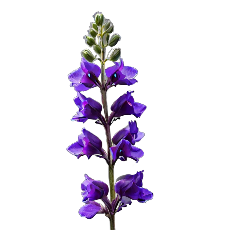 植物 花 紫のちどりそう 透過 PNG 画像 フリー素材 #18886