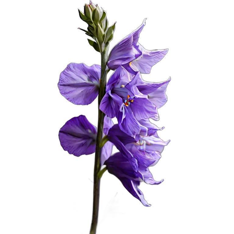 植物 花 紫のちどりそう 透過 PNG 画像 フリー素材 #18891