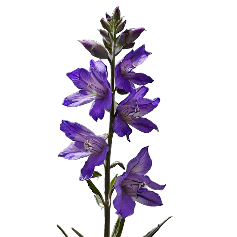 植物 花 紫のちどりそう 透過 PNG 画像 フリー素材 #18892