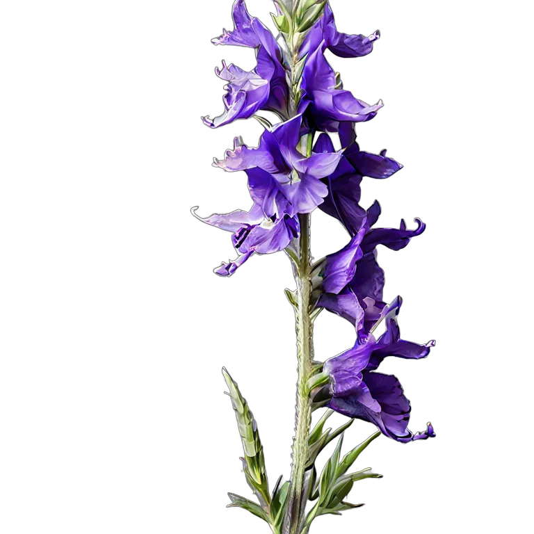 植物 花 紫のちどりそう 透過 PNG 画像 フリー素材 #18900