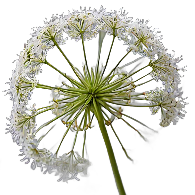 ホワイトクイーンアンレース 透過 PNG 画像 フリー素材 #18955