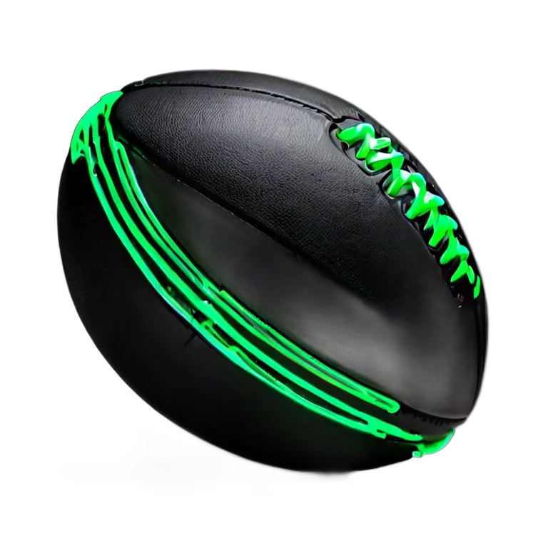 スポーツ ボール マットブラックのアメリカンフットボール 透過 PNG 画像 フリー素材 #20092