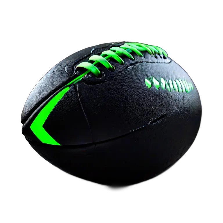 スポーツ ボール マットブラックのアメリカンフットボール 透過 PNG 画像 フリー素材 #20093