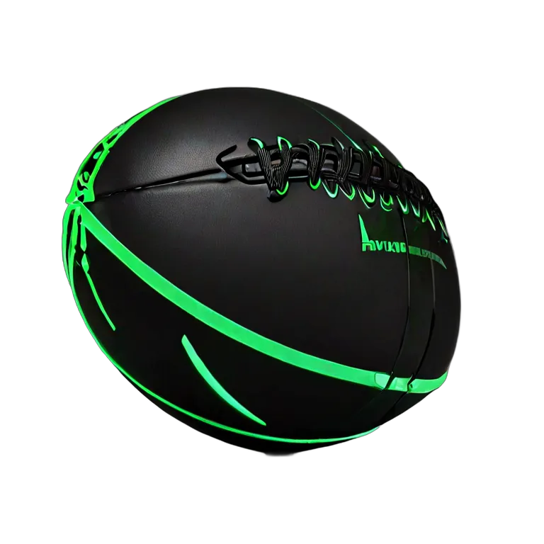 スポーツ ボール マットブラックのアメリカンフットボール 透過 PNG 画像 フリー素材 #20094