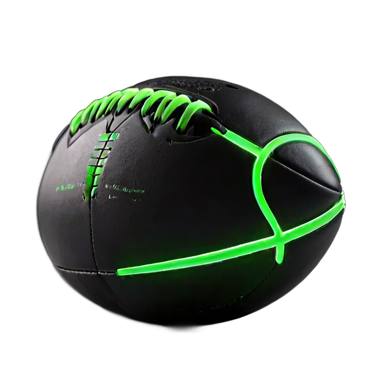 スポーツ ボール マットブラックのアメリカンフットボール 透過 PNG 画像 フリー素材 #20096