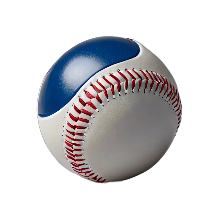 スポーツ ボール メタリックブルーのシェル付き野球ボール 透過 PNG 画像 フリー素材 #20098