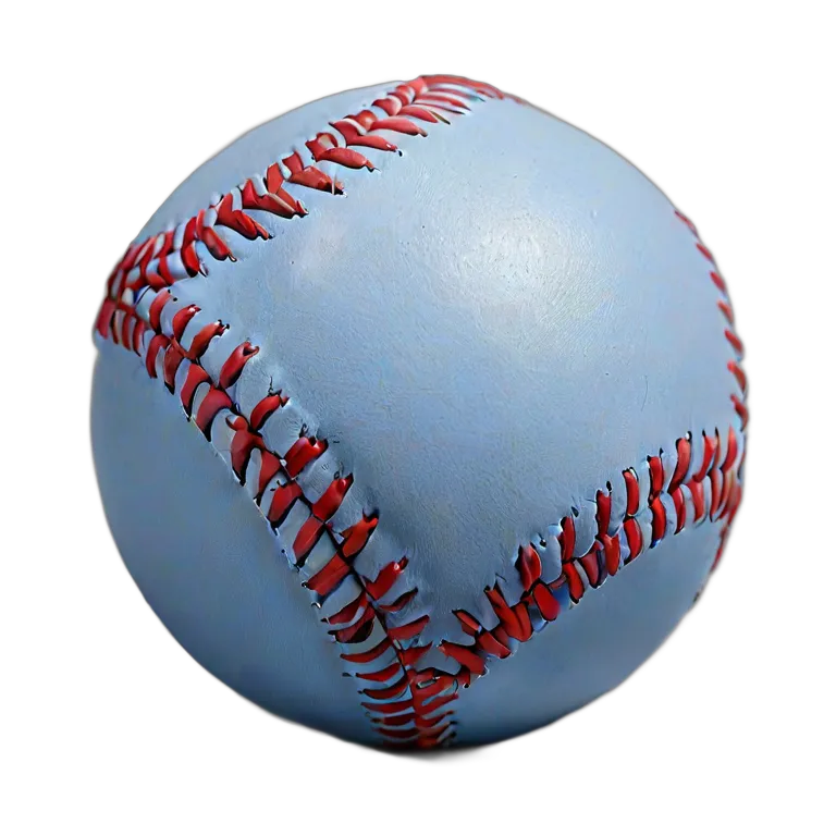 スポーツ ボール メタリックブルーのシェル付き野球ボール 透過 PNG 画像 フリー素材 #20099