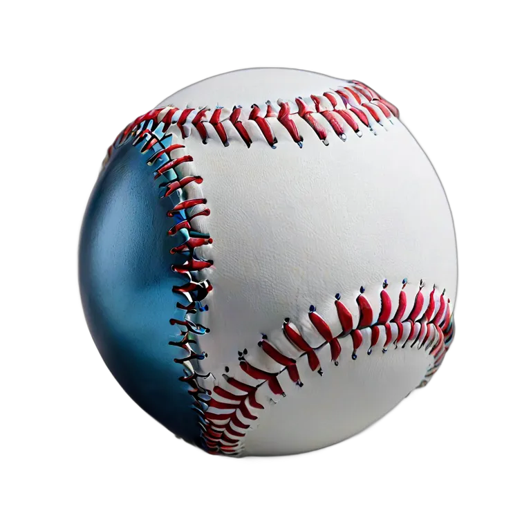 スポーツ ボール メタリックブルーのシェル付き野球ボール 透過 PNG 画像 フリー素材 #20100