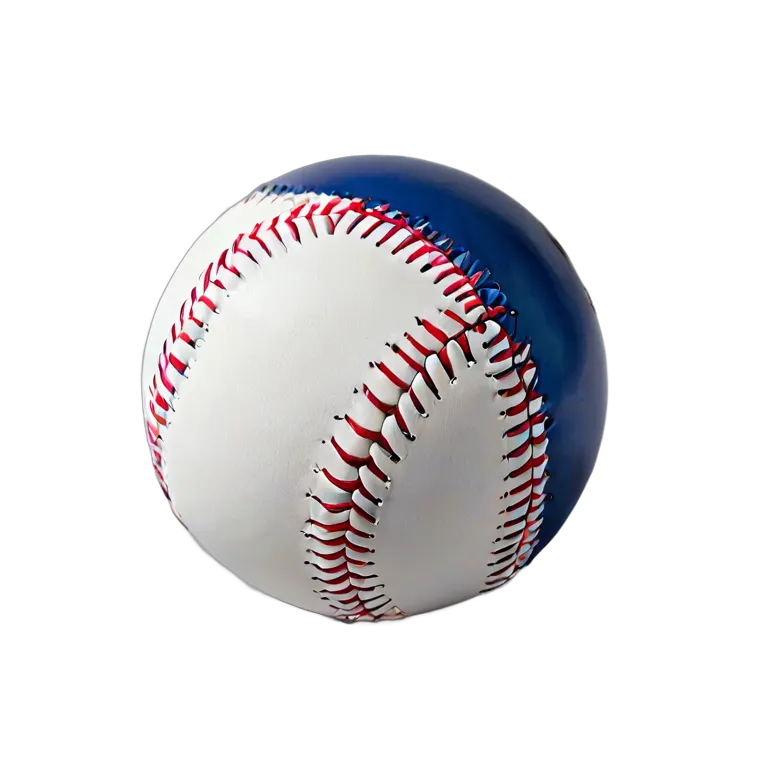 スポーツ ボール メタリックブルーのシェル付き野球ボール 透過 PNG 画像 フリー素材 #20105